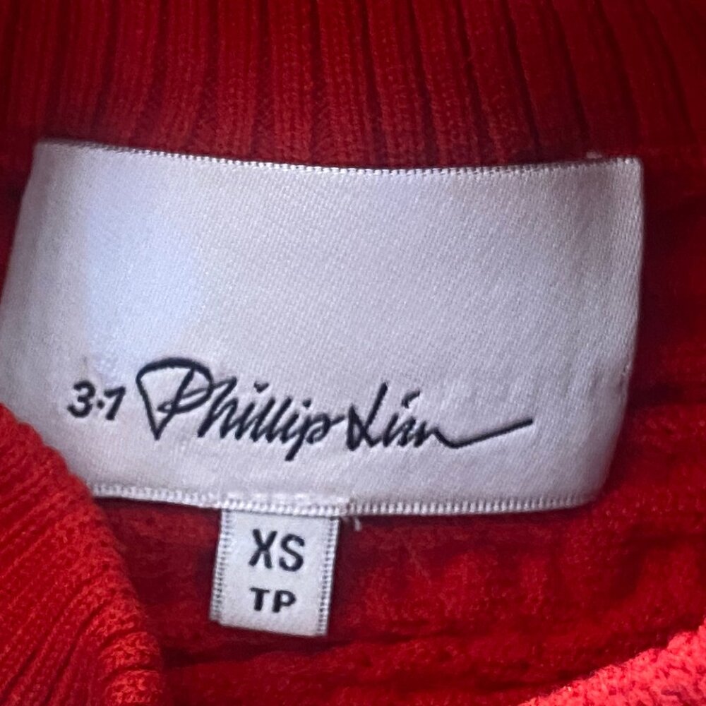 3.1 Phillip Lim Faux Plait Silk Blend Crop Sweater - Picture 10 of 11